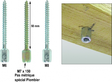 Piton de rénovation m6 sachet de 20. disponible abidjan cote d'ivoire.