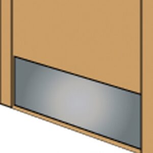 Plaque bas de porte aluminium brut brossé percé ø 2,2 mm dim. disponible abidjan cote d'ivoire.