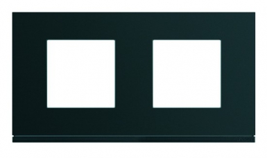 Plaque gallery horizontal entraxe 71 mm 2 postes night peinture satinée. disponible abidjan cote d'ivoire.