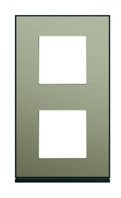Plaque gallery vertical entraxe 71 mm 2 postes bronze effet bronze. disponible abidjan cote d'ivoire.