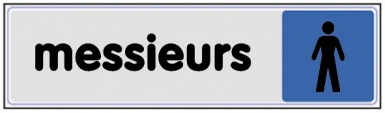 PLAQUETTE PLEXIGLAS ADHÉSIVE 170X40 MM MESSIEURS. Quincaillerie Sénégalaise, c’est un large choix de produits de quincaillerie, plomberie et bâtiment. Profitez de notre expertise et de nos prix compétitifs. Livraison rapide et service client attentif.