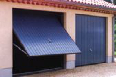 Porte de garage basculante débordante 124 acier galva prépeint lxh: 2250x2000 mm. disponible abidjan cote d'ivoire.