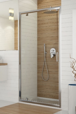 Porte pivotante tyxo - 900 - h 1900 - profilés argent brillant - vitrage verre transparent. disponible abidjan cote d'ivoire.