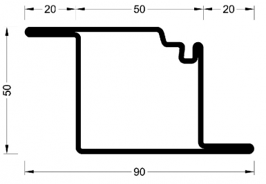 Profilé à ailette type z 1j série 50 " v55031 " lg. disponible abidjan cote d'ivoire.