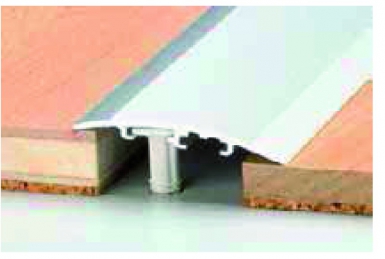 Profil de jonction à cheviller strié 270 cm 38 mm alu argent. disponible abidjan cote d'ivoire.