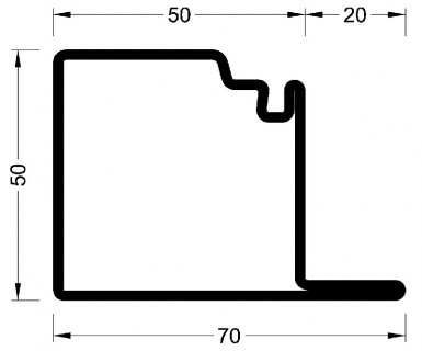 Profilé à joint type l 1j série 50 " v55011 " lg. disponible abidjan cote d'ivoire.