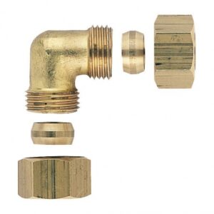 Raccord laiton à bicone coude - pour tube cuivre 10/12. disponible abidjan cote d'ivoire.