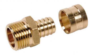 Raccord per fixe laiton mâle - ø tube 25 - filetage 20 x 27. disponible abidjan cote d'ivoire.