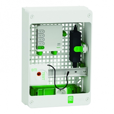 Resi9 coffret vdi 13m2r - switch 5ports poe - 2 prises - grade 3tv 6xrj45 cat6a. disponible abidjan cote d'ivoire.