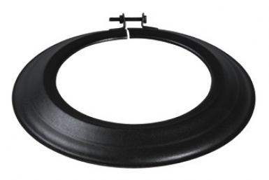 Rosace émaillée rigide noir mat - ø 125 mm. disponible abidjan cote d'ivoire.