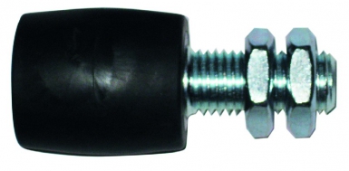 Rouleau gomme noir à visser ø 45 mm axe acier. disponible abidjan cote d'ivoire.