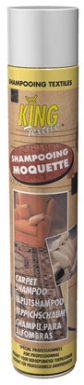 Shampooing moquettes king - mousse sèche - tous types de fibres - 750 ml. disponible abidjan cote d'ivoire.