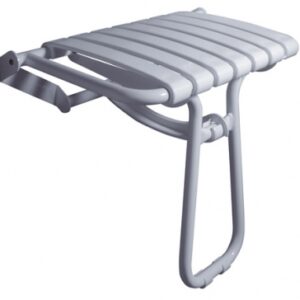 Siège de douche escamotable avec béquille automatique - epoxy blanc. disponible abidjan cote d'ivoire.