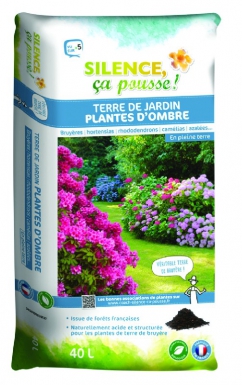 Silence ça pousse - terre de jardin plantes d’ombre ( terre dite de bruyère ) 40l. disponible abidjan cote d'ivoire.