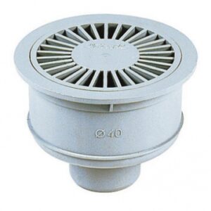 Siphonette pvc gris clair sortie verticale à coller mâle ø 40. disponible abidjan cote d'ivoire.