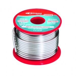 Soudure étain 12890 - composition : 97% étain - 3% cuivre - diamètre fil: 2 mm - poids: 200 gr. disponible abidjan cote d'ivoire.