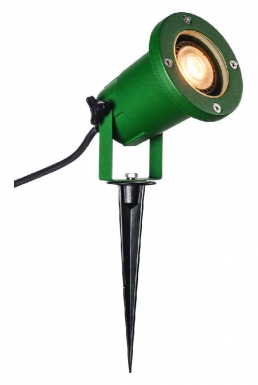 Spot rond sur piquet "nautilus" gu10/led gu10 51mm, 11w max - couleur vert. disponible abidjan cote d'ivoire.