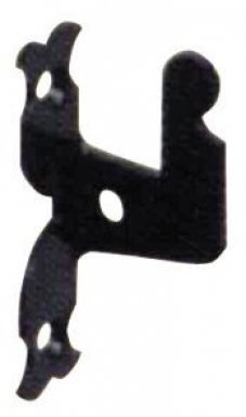 Support d'espagnolette plein cataphorèse à plaquer à visser 25 mm. disponible abidjan cote d'ivoire.