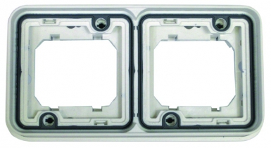 Support encastré double horizontal blanc. disponible abidjan cote d'ivoire.