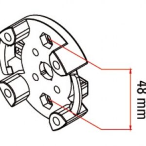 Support renforcé pour moteurs tubulaires tm45. disponible abidjan cote d'ivoire.