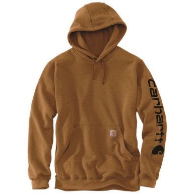 Sweat à capuche sleeve logo hooded sweatshirt - marron - taille l. disponible abidjan cote d'ivoire.
