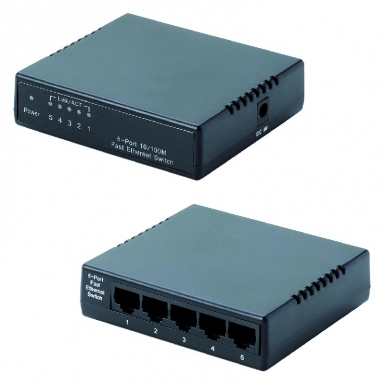 Switch réseau fast ethernet 10/100 mbps - 5 x rj45 femelle. disponible abidjan cote d'ivoire.