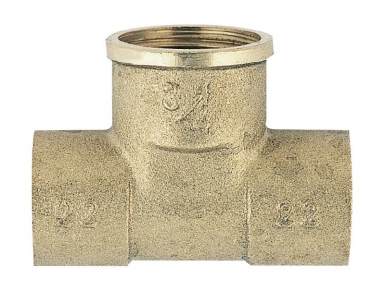 Té laiton à souder à dérivation filetée - fer 12x17, cuivre 10/12. disponible abidjan cote d'ivoire.