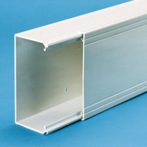 Ta-e 40x25 w0 goulotte mono-couvercle non cloisonnable blanc - longueur de 2m (socle + couvercle) - le m/l. disponible abidjan cote d'ivoire.