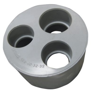 Tampon de réduction triple ø d/d/d2/d3 100/40/40/32 série évacuation à coller. disponible abidjan cote d'ivoire.