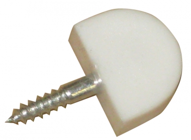 Taquets d'étagère à vis larg 20 mm plastique blanc blister 4 p. disponible abidjan cote d'ivoire.