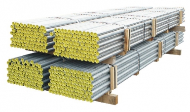 Tube garde-corps bouchonné galvanisé ø 34 mm - longueur 3 m. disponible abidjan cote d'ivoire.