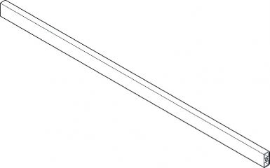 Tube transversal merivobox , jusqu'à lcm=1200 mm, longueur=1059 mm, à recouper+gris orion mat. disponible abidjan cote d'ivoire.