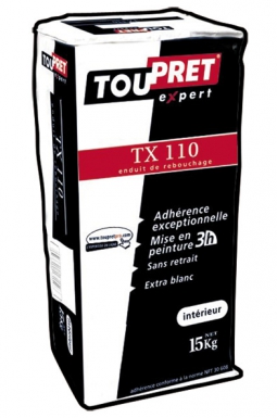 Tx 110 - enduit de rebouchage pour tous matériaux - intérieur - 15 kg. disponible abidjan cote d'ivoire.