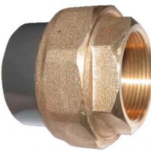 Union mixte 3 pcs laiton/pvc - femelle - tube ø 50 mm - filetage 40x49 - syst. disponible abidjan cote d'ivoire.