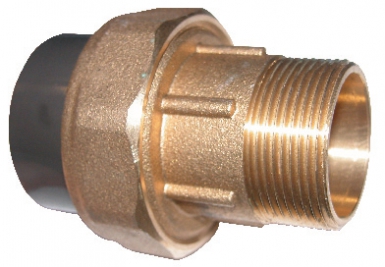 Union mixte 3 pcs laiton/pvc - mâle - tube ø 40 mm - filetage 33x42 - syst. disponible abidjan cote d'ivoire.