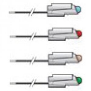 Unité d"éclairage led verte avec fils 230v. disponible abidjan cote d'ivoire.