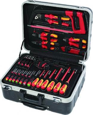 Valise trolley de maintenance électrique 1000 v - 128 outils. disponible abidjan cote d'ivoire.