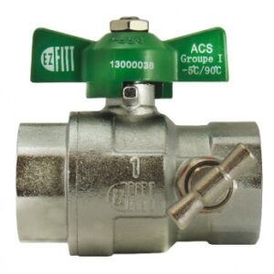 Vanne à purge manette papillon ff - filetage 15x21 - pn40 "nf". disponible abidjan cote d'ivoire.