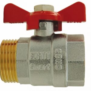 Vanne à sphère manette papillon mf laiton matricé - filetage 15x21. disponible abidjan cote d'ivoire.