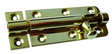 Verrou baïonnette avec gâche laiton chromé 100x30 mm​ ​. disponible abidjan cote d'ivoire.