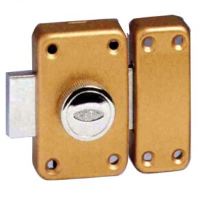 Verrou " city 25 " clés n° 160600 à bouton bronzé or gâche "bois" cyl. disponible abidjan cote d'ivoire.