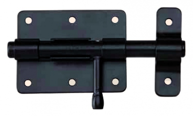 Verrou de box noir ø pêne 10 mm l. disponible abidjan cote d'ivoire.