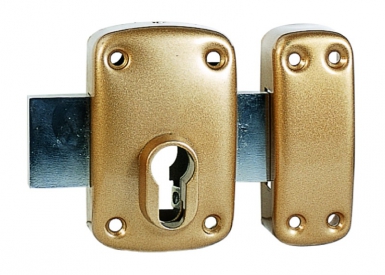 Verrou en applique 228 pour profil européen doré. disponible abidjan cote d'ivoire.