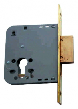 Verrou à mortaiser 4031 pour cylindre profil européen axe à 40 acier bichromaté bouts ronds (sans gâche). disponible abidjan cote d'ivoire.