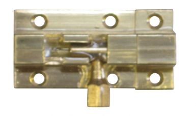 Verrou pêne rond laiton chromé lxl 50x25 mm blister. disponible abidjan cote d'ivoire.