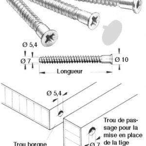 VIS D'ASSEMBLAGE " CONFIRMAT " ZINGUÉ 50 MM (LES 100 PIÈCES) ​​ ​. Quincaillerie Sénégalaise est le leader de la vente en ligne d'équipements de bâtiment au Sénégal. Notre catalogue varié répond à vos besoins en plomberie et quincaillerie. Choisissez l'efficacité et la qualité.