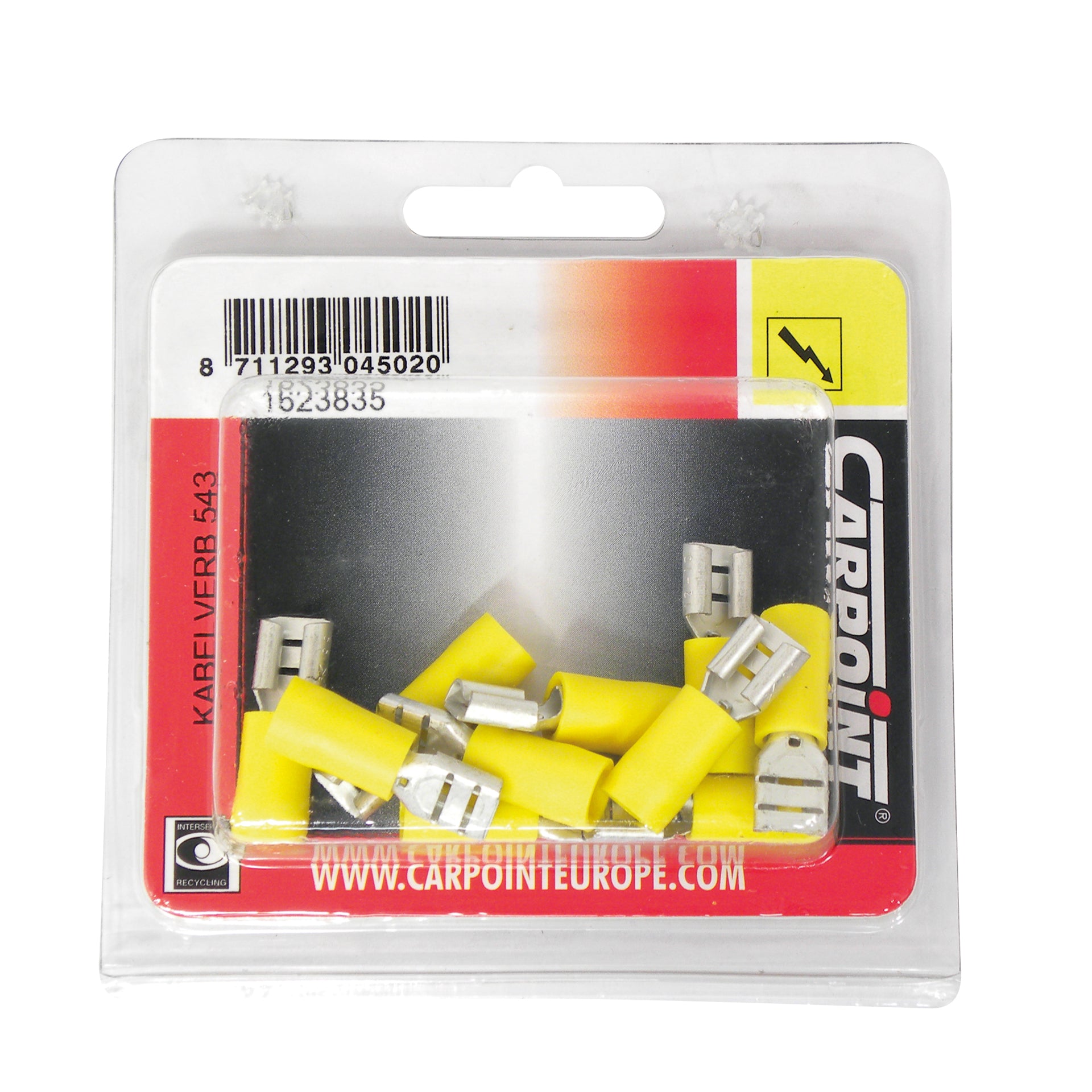 Cosses 543 pour cables ø2.5 6.5mm jaune 10pcs – Image 2